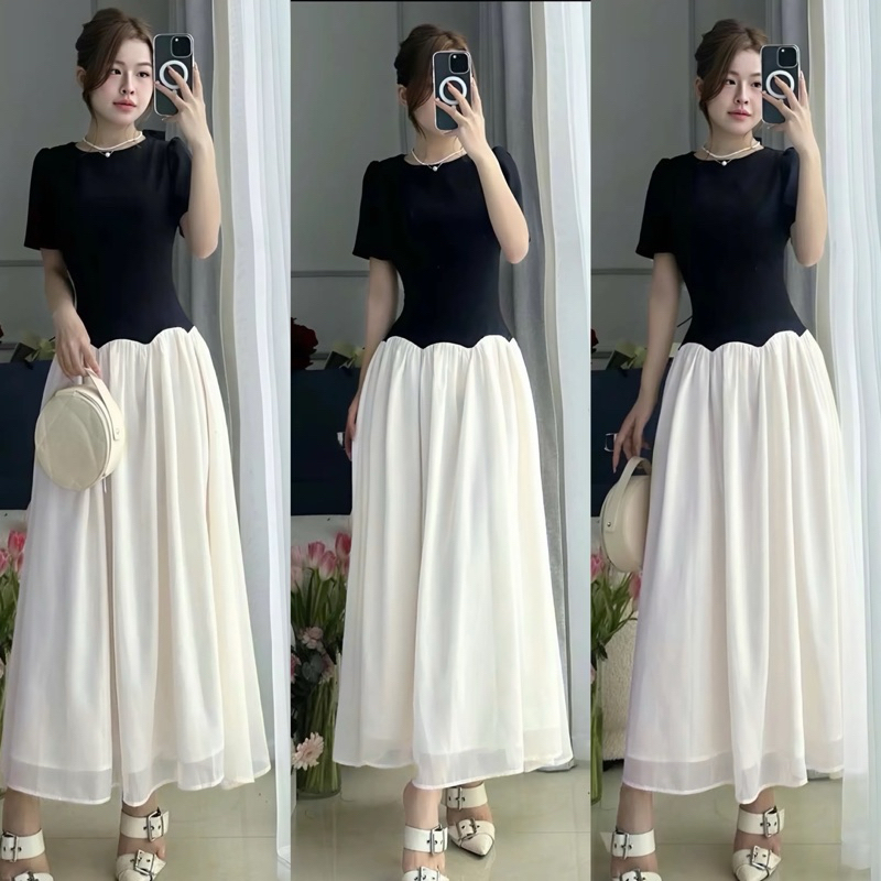 [𝐁𝐞𝐬𝐭 𝐒𝐞𝐥𝐥𝐞𝐫] Váy thiết kế Shi Shang, váy phối tơ xoè uốn sóng có Bigsize | BigBuy360 - bigbuy360.vn