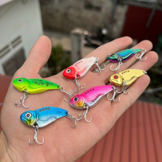  Mồi câu lure cá sắt VIB đầu tròn lưỡi BKK trắng siêu bén 7g,10g,12g mồi lure cá lóc có 6 màu siêu nhậy 