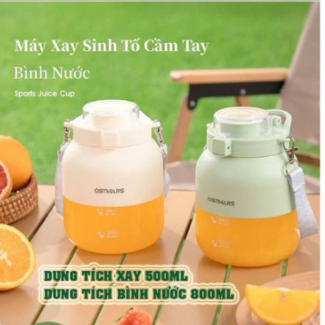 Máy Xay Sinh Tố Cầm Tay Mini Ostmars Sạc Tích Điện,Máy Xay Mini Cầm Tay 10 Lưỡi Dao Đa Năng Nhỏ Gọn 