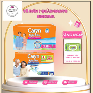 Tã/bỉm Quần Dán Caryn ngày đêm -Siêu thấm hút,Dễ Mặc M10/L10/M18/L18 cho người già mẹ sau sinh