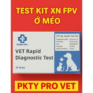 QUE TEST BỆNH FPV - GIẢM BẠCH CẦU Ở MÈO (1 TEST)