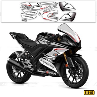  Tem rời R15 V3 mẫu chỉ AMG - Decal 3 lớp cao cấp chống nước không bay màu 