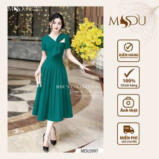 Váy Công Sở MDU3997 Thiết Kế Dáng Xòe Nhẹ Thanh Lịch, Chất Liệu Mango Ý Cao Cấp Từ MDU K55-D1-1