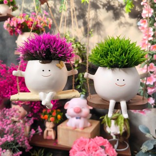 Chậu cây treo ban công chậu cây xích đu chậu cây vô tri