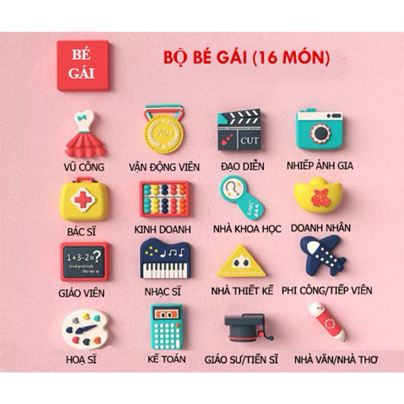 bộ bốc thôi nôi hướng nghiệp bốc thôi nôi bé gái