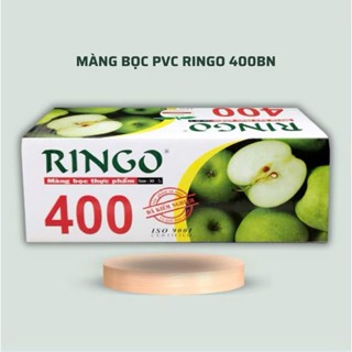  Màng Bọc Thực Phẩm RINGO 400 - 30cm Có Dao Cắt Đa Năng KIVA  Màng Bọc Thực Phẩm PVC Co Giãn An Toàn tiện Lợi 