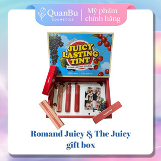 [CHÍNH HÃNG] Hộp Quà Son Romand Juicy & The Juicy Lasting Tint – Son Tint Bóng Hàn Quốc, Lâu Trôi, Nhiều Màu 💋