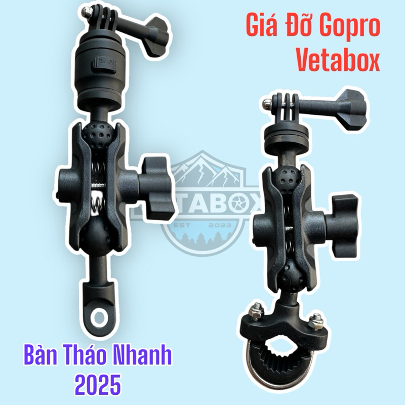 Giá đỡ Gopro - Giá đỡ Camera Hành Trình Tháo Nhanh Vetabox - Xoay 360 độ