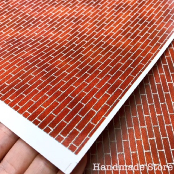Giấy tường gạch mô hình