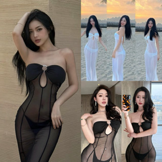 (Kèm đệm ngực và quần chip) Set bikini váy lưới đuôi cá khoen tròn HÀNG LOẠI 1 chất liệu co giãn thoải mái S33