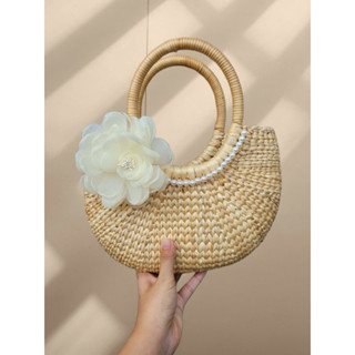  Túi lục bình đính hoa dùng chụp hình mặc áo dài không vải lót 