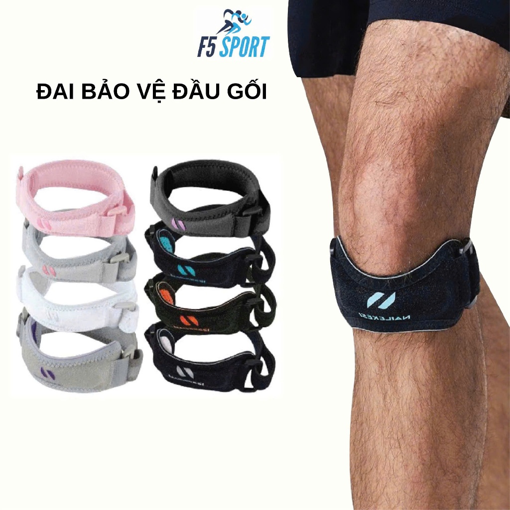 Đai bảo vệ đầu gối xương bánh chè tích hợp dải silicon hạn chế tối đa chấn thương khi chơi thể thao
