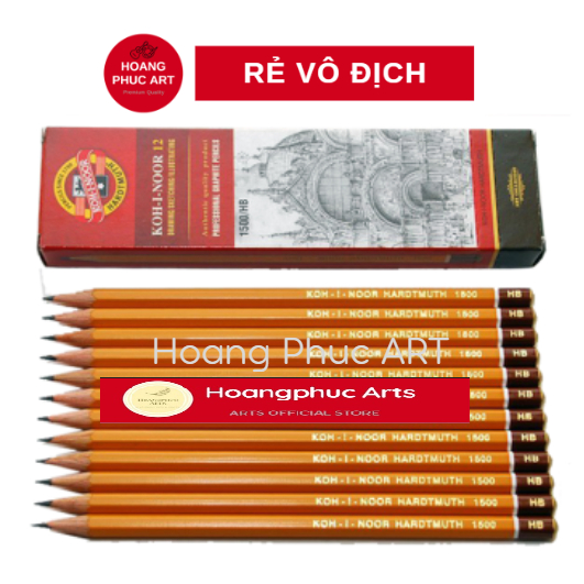 Bút chì tiệp vẽ phác thảo từ HB đến 8B chính hãng