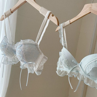  Áo ngực không gọng có hỗ trợ nâng ngực chống chảy xệ màu xanh pastel xinh xắn dành cho nữ A035 