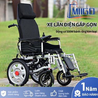 Xe lăn điện cao cấp xe lăn cho người già người khuyết tật đa năng gấp gọn Bình 24V12A