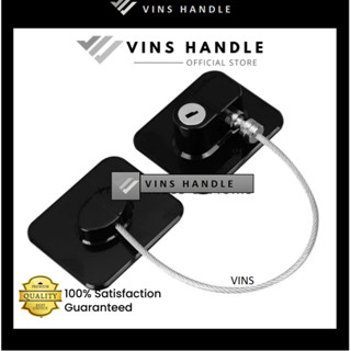  Khoá tủ lạnh dùng chìa - Dụng cụ khoá tủ lanh khoá ngăn kéo cửa sổ an toàn cho bé 