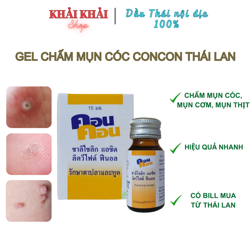 Dầu Chấm Mụn Cóc Concon Thái Lan 15ml