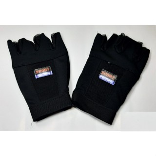 GĂNG TAY BAO TAY CHỐNG NẮNG NAM 1 Lớp Cụt 5 Ngón Chất liệu vải mềm màu đen Sport