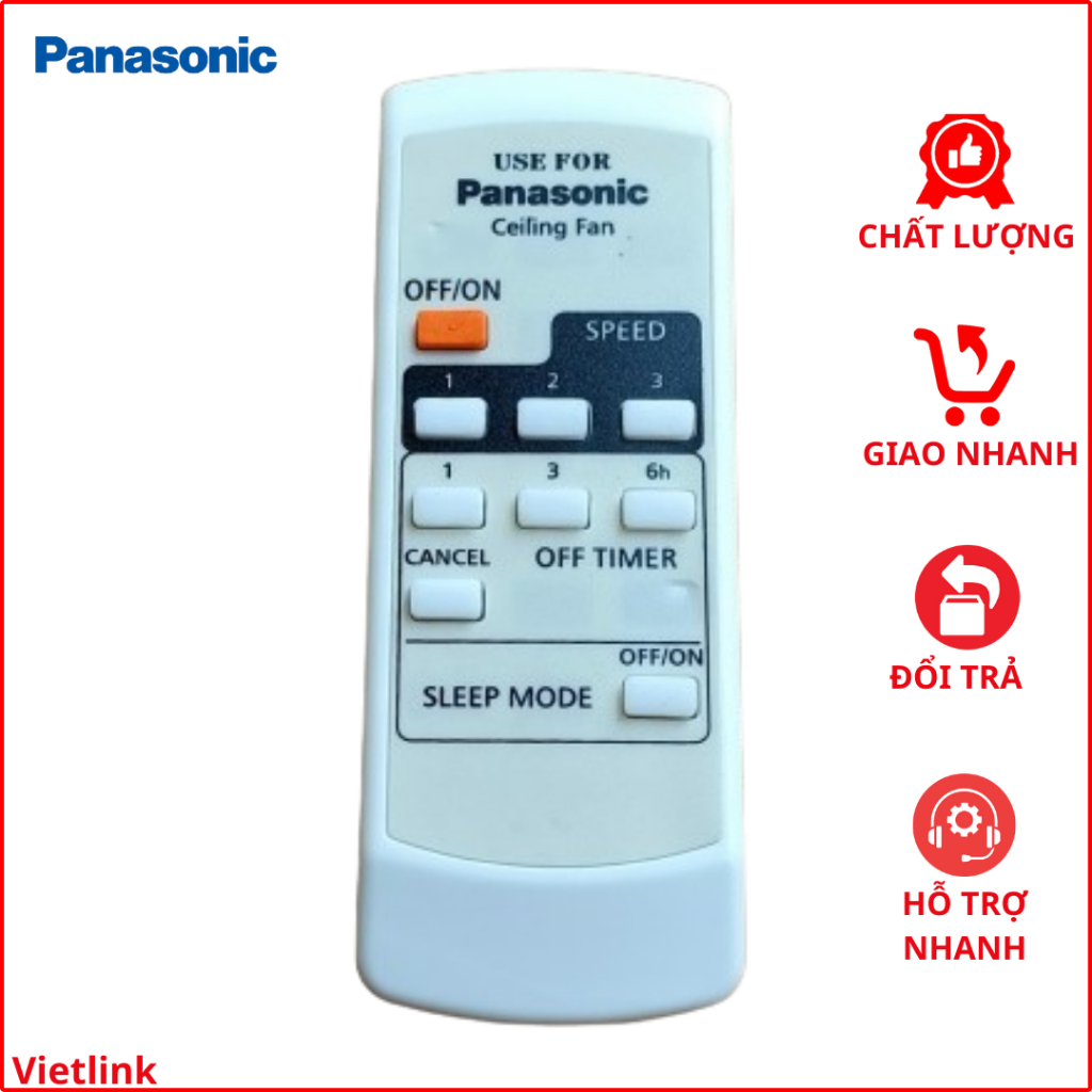 Điều khiển Quạt Trần Panasonic 4 Cánh