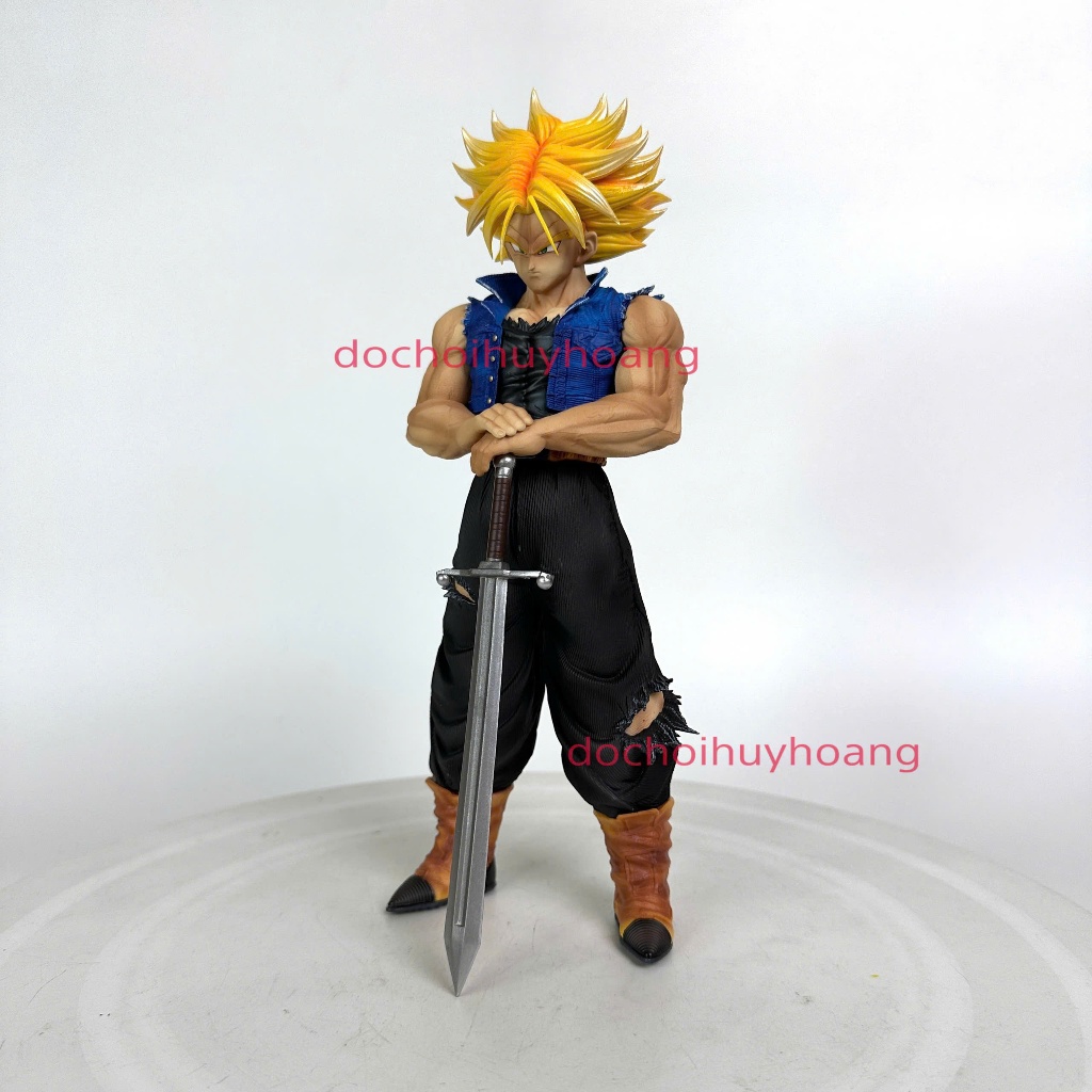 Mô hình Tượng Nhân Vật Trunks chống kiếm Dragon Ball 25cm