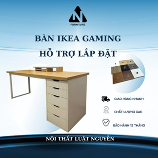 Bàn ikea gaming có học tủ ngăn kéo hỏa tốc hỗ trợ lắp đặt hcm