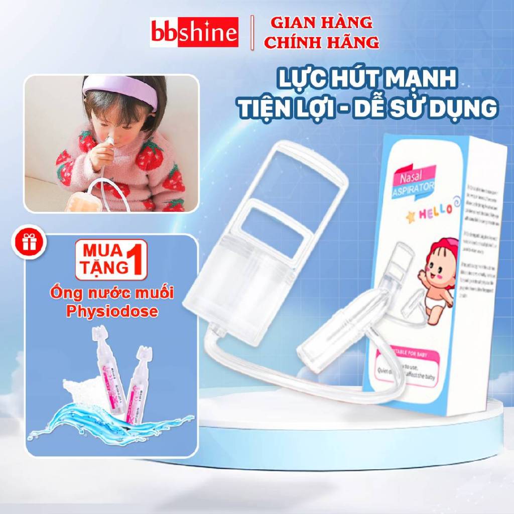 Dụng Cụ Hút Mũi Thế Hệ Mới Kéo Tay Cao Cấp Lực Hút Mạnh Đảm Bảo An Toàn Cho Bé BBShine – SS056