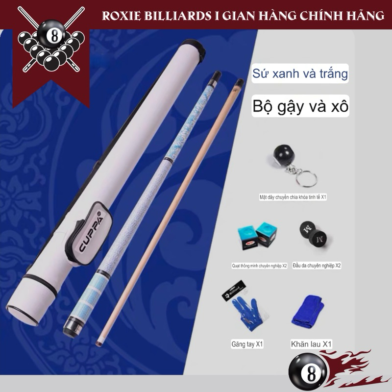 Cơ bida Cuppa Limited S9 2025 Chính hãng full logo tặng combo phụ kiện 300k