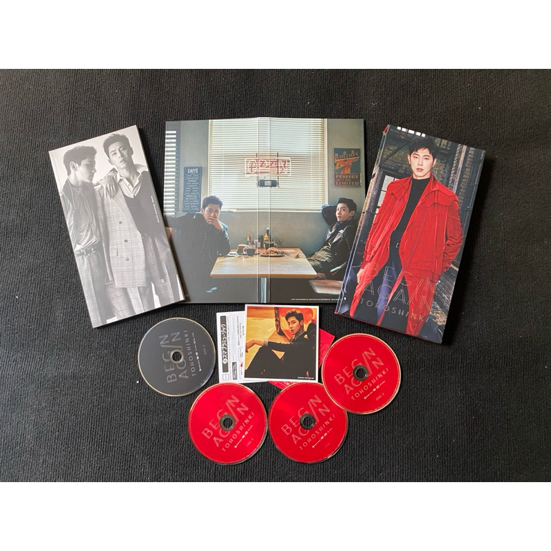 Tvxq dbsk album Final Collection Begin again đã khui seal, gồm 3 CD & 1 DVD photocard, photobook như