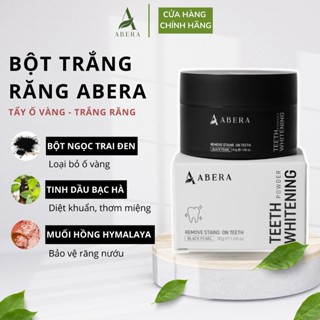 Bột Trắng Răng Abera 30g – Làm Trắng Răng Cấp Tốc, Loại Bỏ Ố Vàng, Mảng Bám, Không Gây Ê Buốt