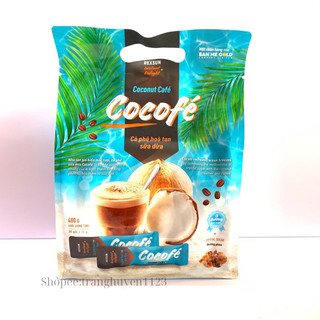 CÀ PHÊ HOÀ TAN SỮA DỪA INSTANT DELIGHT COCOFE TÚI 480G REXSUN