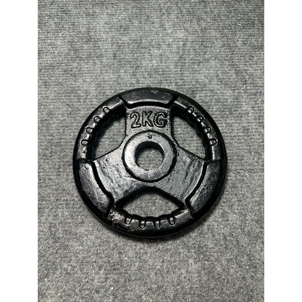 Tạ bánh 2kg gang đúc lỗ nhỏ