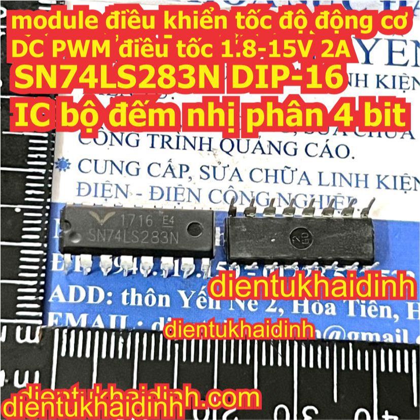 3 con 74LS283 HD74LS283 SN74LS283N DIP-16 IC bộ đếm nhị phân 4 bit kde4754