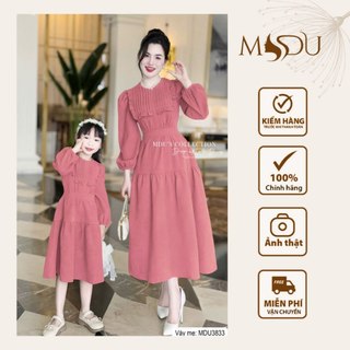 Set Mẹ Bé MDU3833 MDU3834 Chất Tuyết Nhung Mềm Mịn Dáng Xòe Nhẹ Nhàng Từ MDU