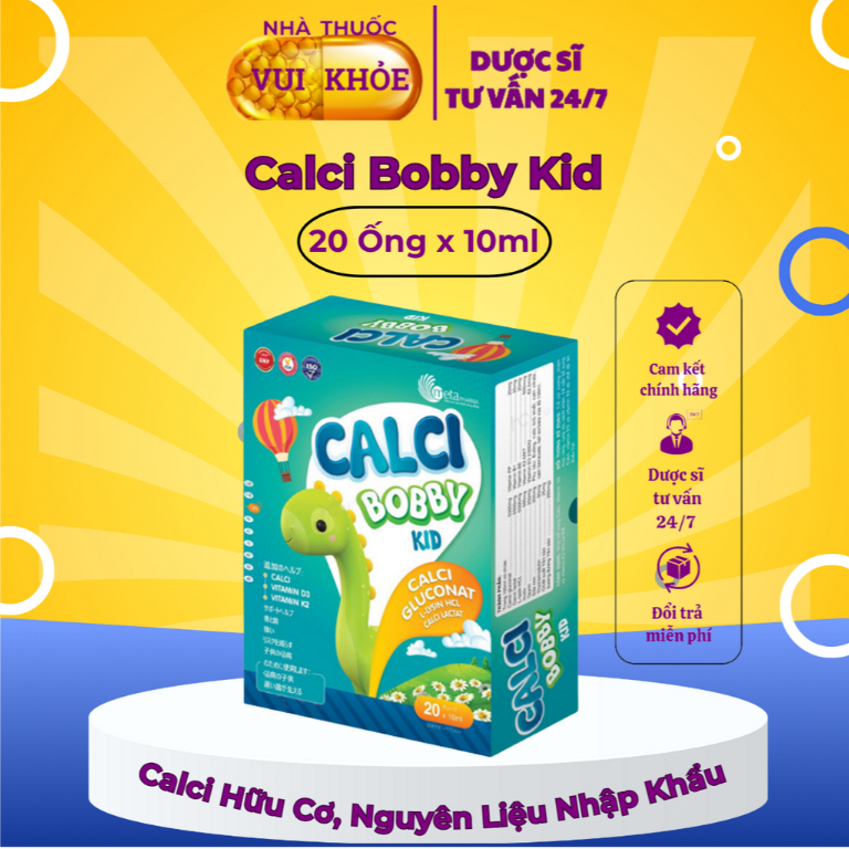 CANXI HỮU CƠ BOBBY KID BỔ SUNG CALCI LYSIN D3 K2 CHO BÉ GIÚP CON CAO LỚN