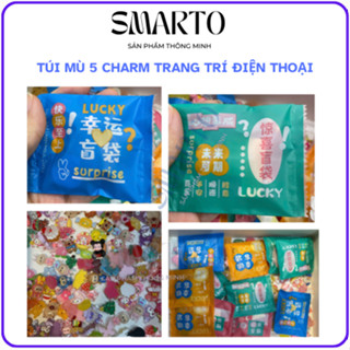  Túi mù 5 charm trang trí ốp điện thoại  bình nước  ba lô 