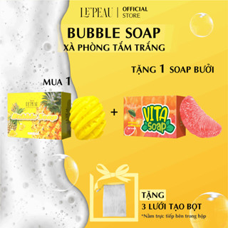  Combo Xà Phòng Tắm Thơm Da Sáng Mịn Bubble Soap Khóm Vita Soap Bưởi Bitter Soap Khổ Qua - LE'PEAU 