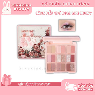 [SẴN HỎA TỐC] Bảng phấn mắt 18 ô màu HOLD LIVE HL692 thỏ hoa Sweet Garden Bunny XINGXINGBEAUTY