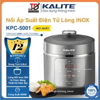 Nồi Áp Suất Điện Tử KALITE KPC5001, 900W-5.0Lit, 9 Chế Độ Nấu, Hàng Chính Hãng