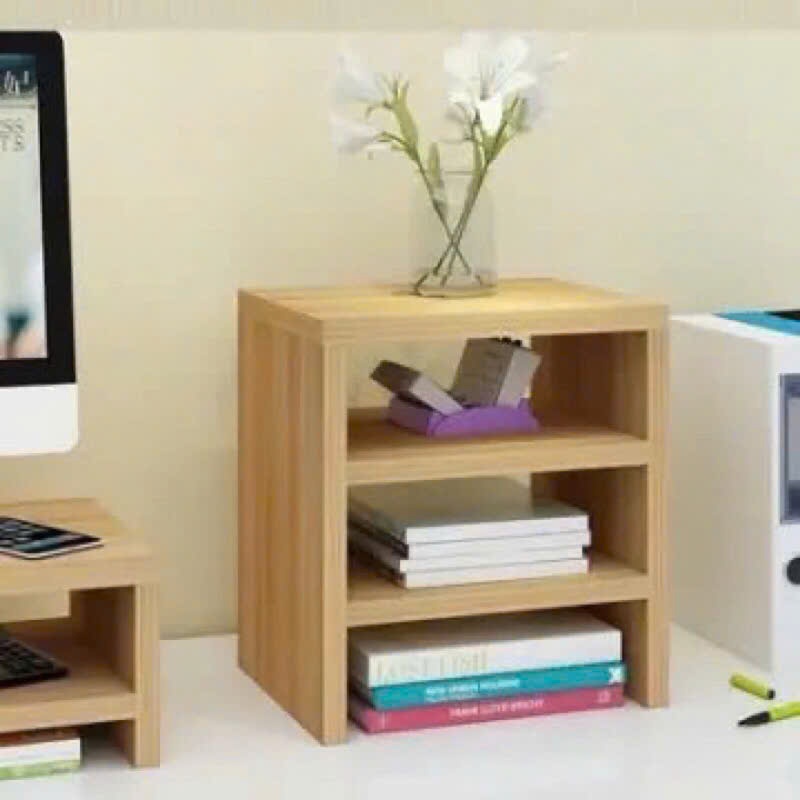 Kệ để bàn Mini, Tủ decor đa năng để bàn, Kệ sách gỗ dễ lắp ráp không lộ vít, gọn bàn làm việc