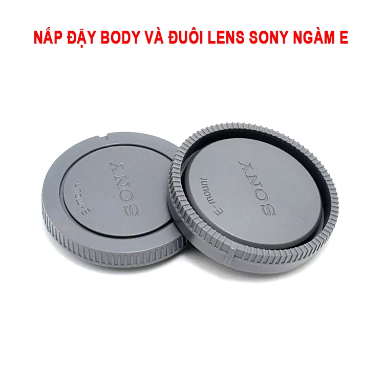 Nắp đậy đuôi lens và nắp đậy body máy ảnh Sony ngàm E