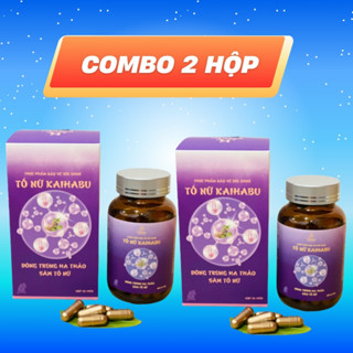 Combo 2 hộp Tố nữ KaiHabu - Sâm tố nữ đông trùng hạ thảo, tăng cường nội tiết tố nữ, đẹp da