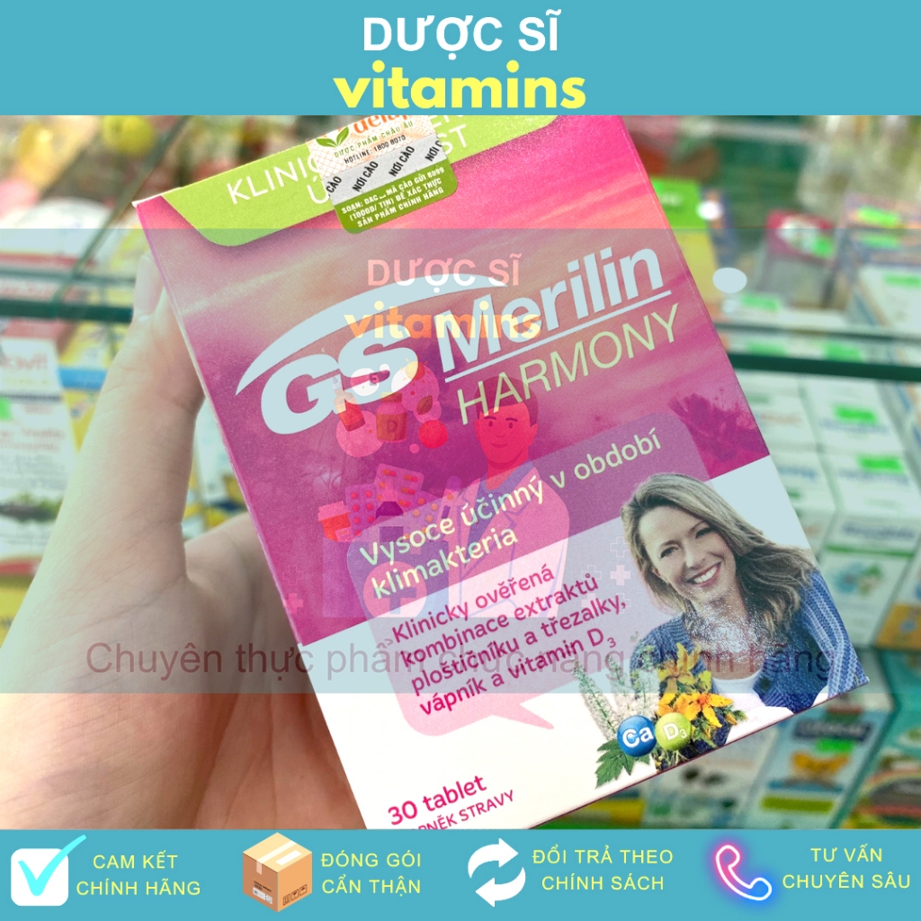 🍀 GS Merilin Harmony - Viên uống thời kỳ tiền mãn kinh, mãn kinh bốc hỏa