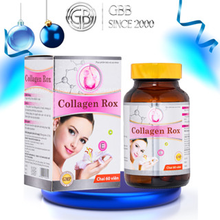 Viên uống Collagen Rox trắng da, bổ sung Collagen chống lão hóa, làm đẹp da, giảm sạm nám - Chai 60v