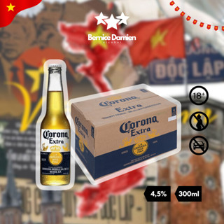 [Thùng] Bia Corona Extra 24 Chai 300ml Nồng Độ 4.5% - Có ship Hỏa Tốc