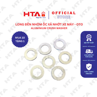 [100 CÁI] Long Đền Nhôm Nhớt Máy/ Nhớt Láp Dày 2 Ly Đầy Đủ Kích Cỡ Dùng cho Oto - Xe Máy - Ốc Vít Hiệp Tín - HTA