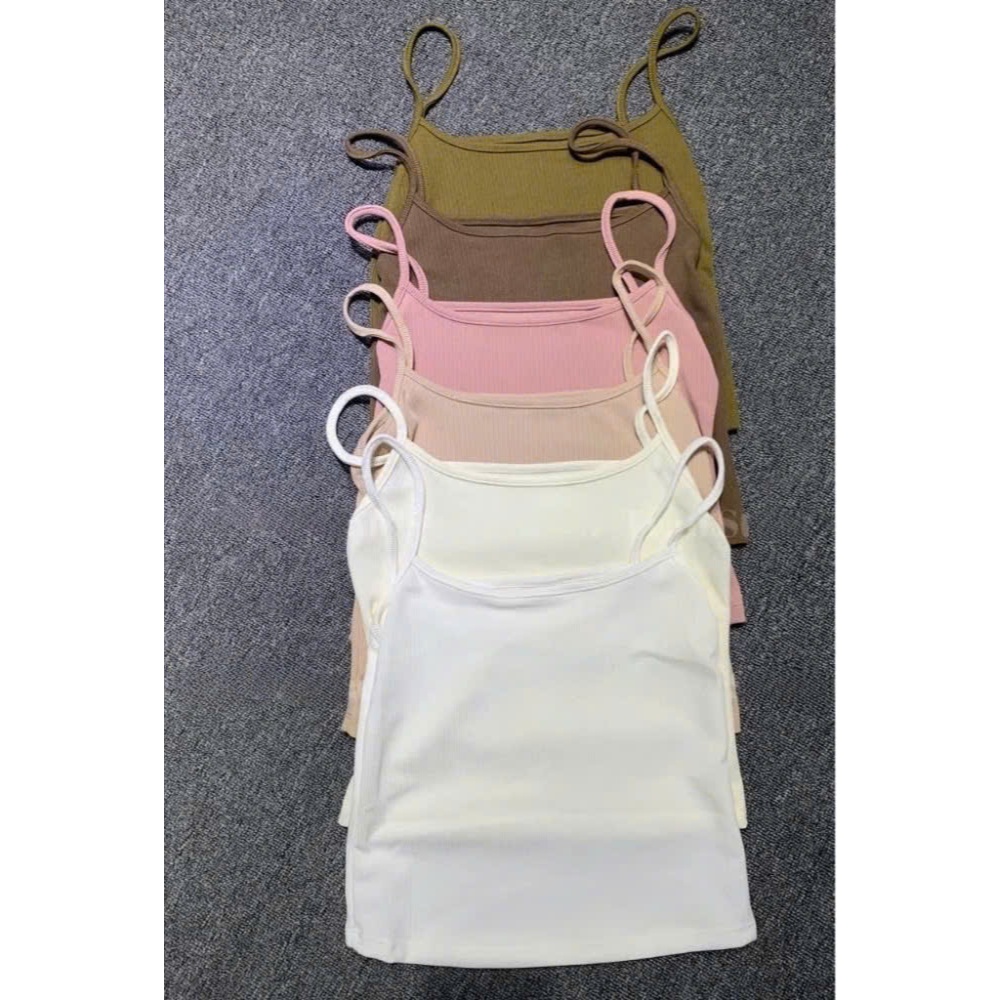 Áo Hai Dây Nữ Trơn Basic  Chất Thun Gân Mát Mẻ Sexy Cá Tính - Bun222 | BigBuy360 - bigbuy360.vn