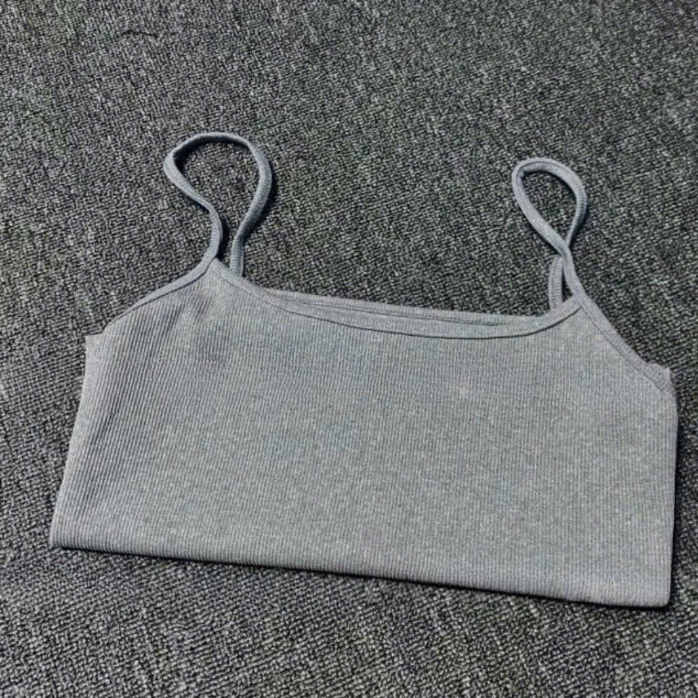 Áo Hai Dây Nữ Trơn Basic  Chất Thun Gân Mát Mẻ Sexy Cá Tính - Bun222 | BigBuy360 - bigbuy360.vn