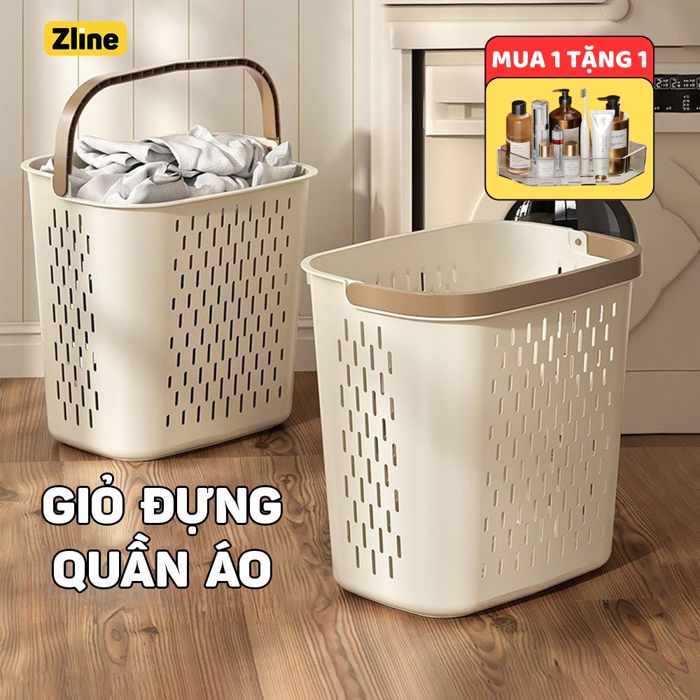 Giỏ Đựng Quần Áo Bẩn Để Nhà Tắm Có Quai Xách
