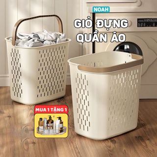 Giỏ Đựng Quần Áo Bẩn Để Nhà Tắm, Giỏ Đựng Đồ Quần Áo Bẩn Đa Năng Có Quai Xách Phòng Tắm NOAH