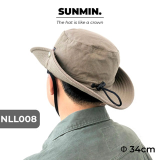 Mũ Bucket Cao Bồi Vành Tròn Đi Dã Ngoại Nón Tai Bèo Thời Trang Nam Nữ Vải Bố Vintage Có Dây Quai Nón